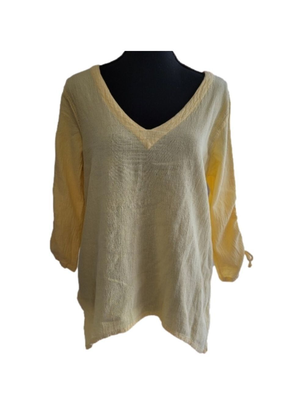 Dunes Yellow V-neck Tunic Size 1